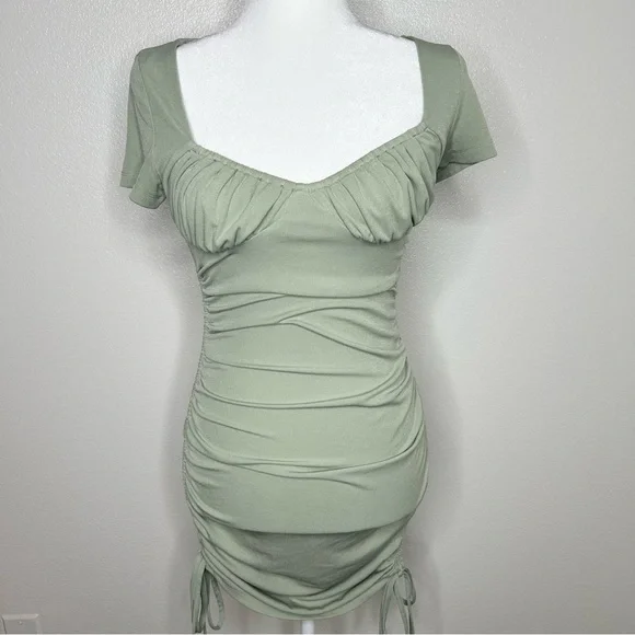 Princess Polly | Dresses | Princess Polly Womens Sage Green Ruched Bodycon Mini Dress Scoop Neck Size 6 | Poshmark Princess Polly | Dresses | Princess Polly Womens Sage Green Ruched Bodycon Mini Dress Scoop Neck Size 6 | Poshmark